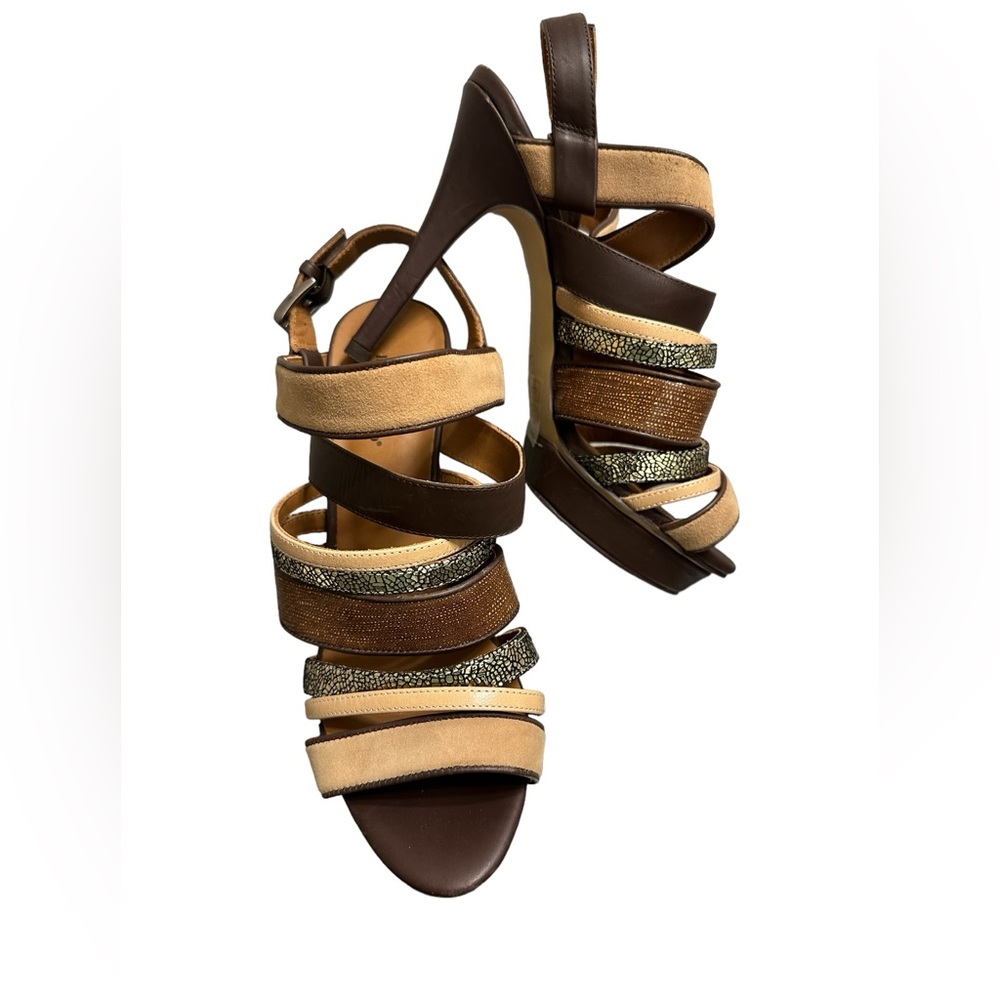 Roberto Zago Women Strappy Sandals multicolored size 7.5 !! - Picture 2 of 16